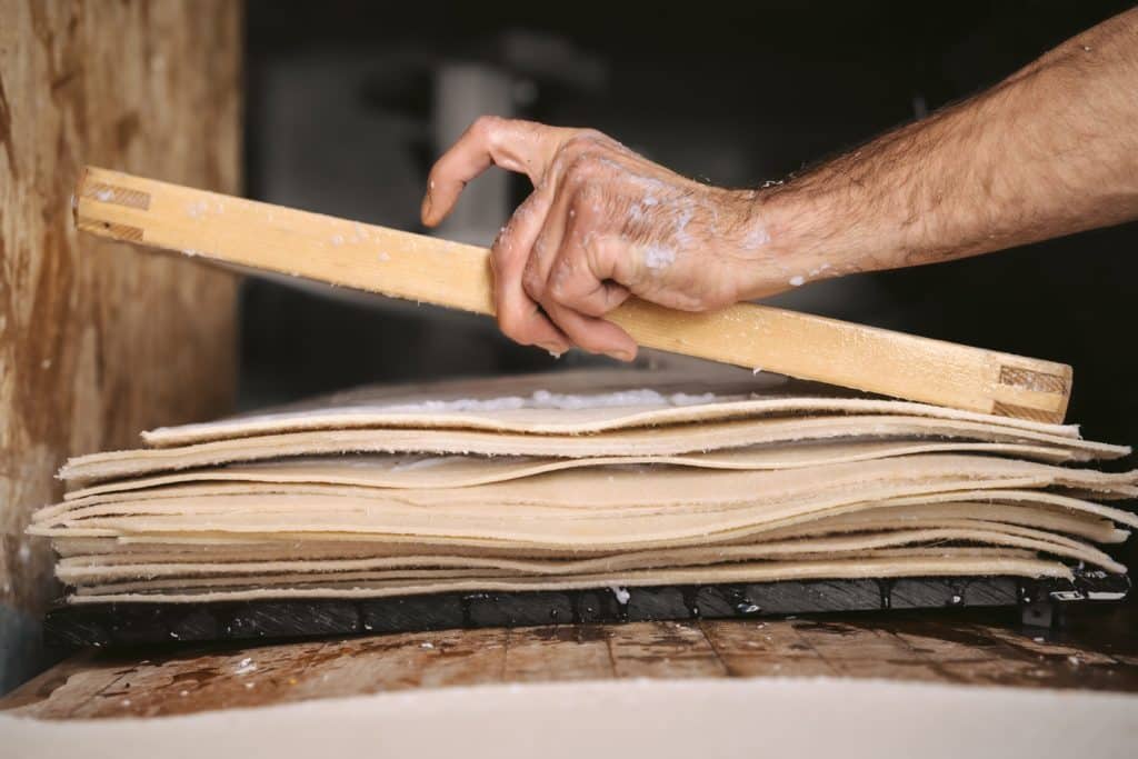 Couchage feuilles artisanales