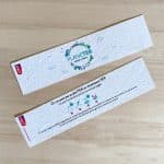 Un marque page en papier graines