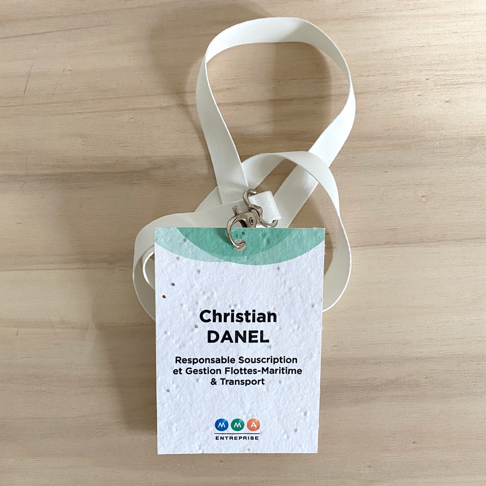 Badges ecologique salons entreprises