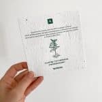 Cartes à planter personnalisées dans notre atelier en France