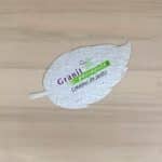 Feuilles ensemencées pour entreprise evenement carte de visite