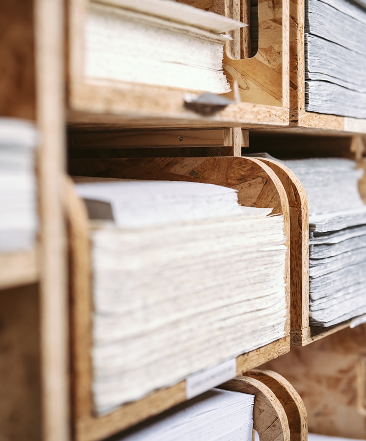 Papier ensemencé dans notre imprimerie française