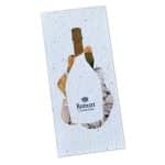 La carte de compliments à planter ensemencée de graines de fleurs