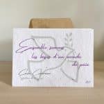 Carte de voeux ensemence