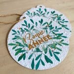 Boule de Noel Bonne année à planter