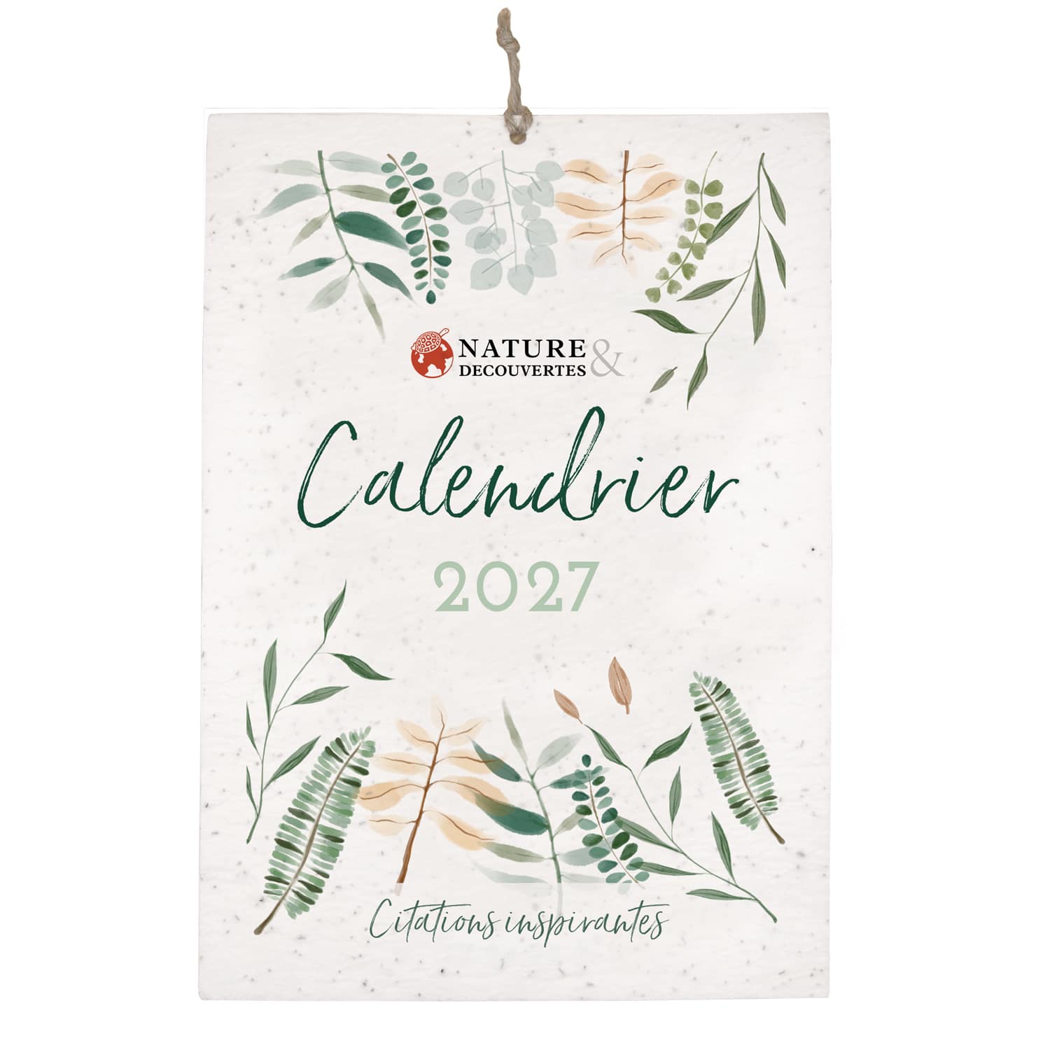 Calendrier à planter 2027 - 13 pages - Nature