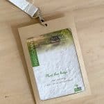 Porte-badge kraft ecologique