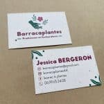 Carte de visite recto verso