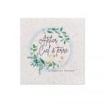 carte carrée papier herbe