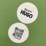 carte ronde recto verso