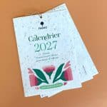 calendrier à planter 2027 personnalisable logo