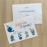 Carte de voeux ensemencée