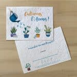 Carte de voeux à planter France