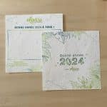 Carte de voeux ensemencée