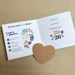 Carte de voeux coeur à planter 2026