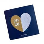 Carte de voeux graines coeur